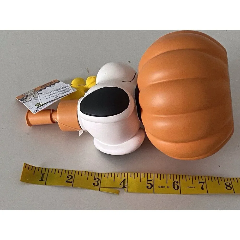 Peanuts Snoopy Woodstock Halloween Jack O Lantern Soap Lotion Pump Dispenser NEW